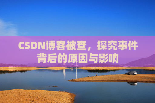 CSDN博客被查，探究事件背后的原因与影响